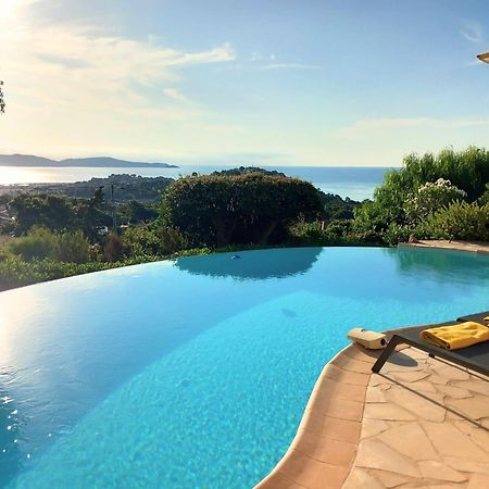 4-Star Private Villa With Heated Pool And Panoramic Sea View At Gulf De Saint Tropez Cavalaire-sur-Mer Exterior foto
