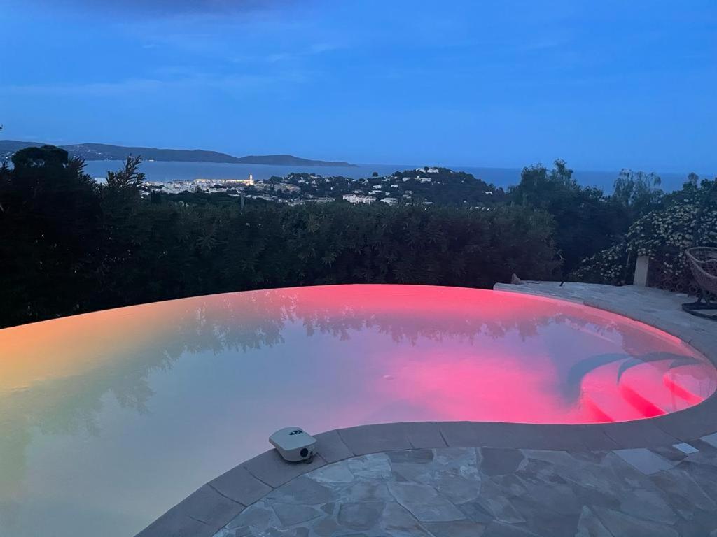 4-Star Private Villa With Heated Pool And Panoramic Sea View At Gulf De Saint Tropez Cavalaire-sur-Mer Exterior foto