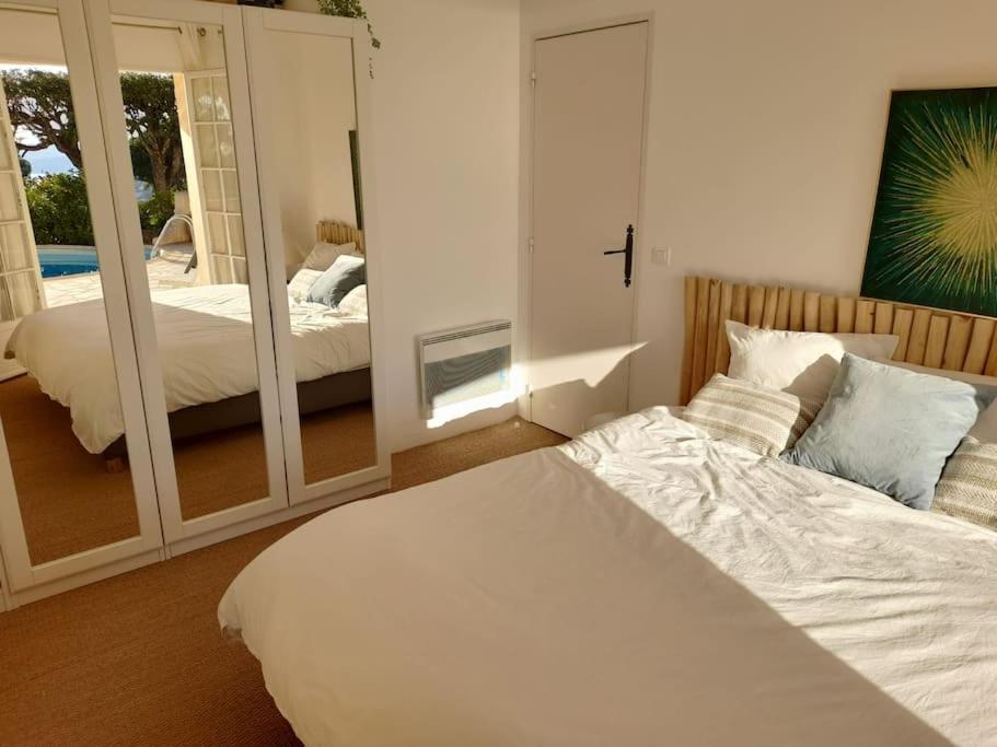 4-Star Private Villa With Heated Pool And Panoramic Sea View At Gulf De Saint Tropez Cavalaire-sur-Mer Exterior foto