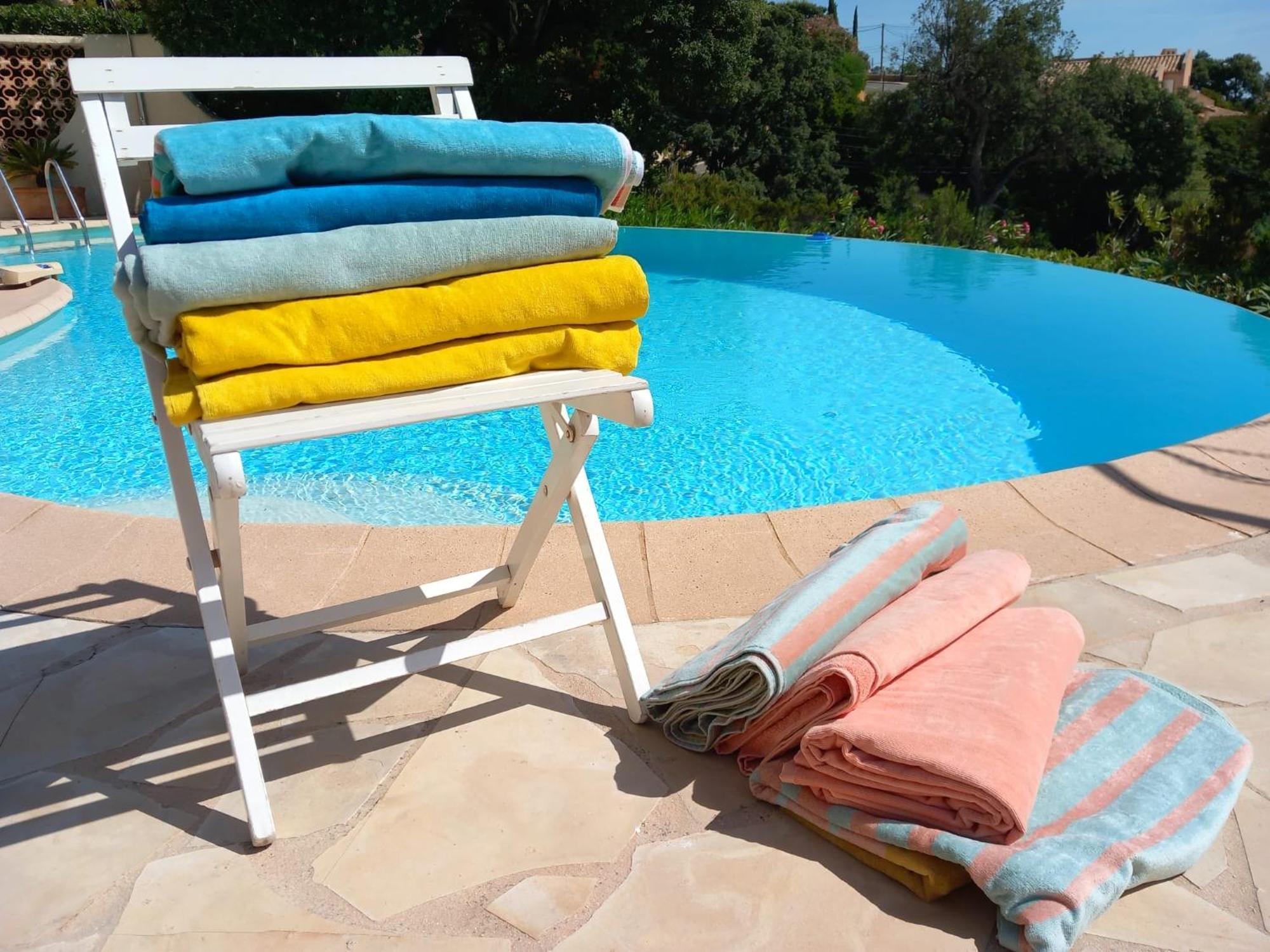 4-Star Private Villa With Heated Pool And Panoramic Sea View At Gulf De Saint Tropez Cavalaire-sur-Mer Exterior foto