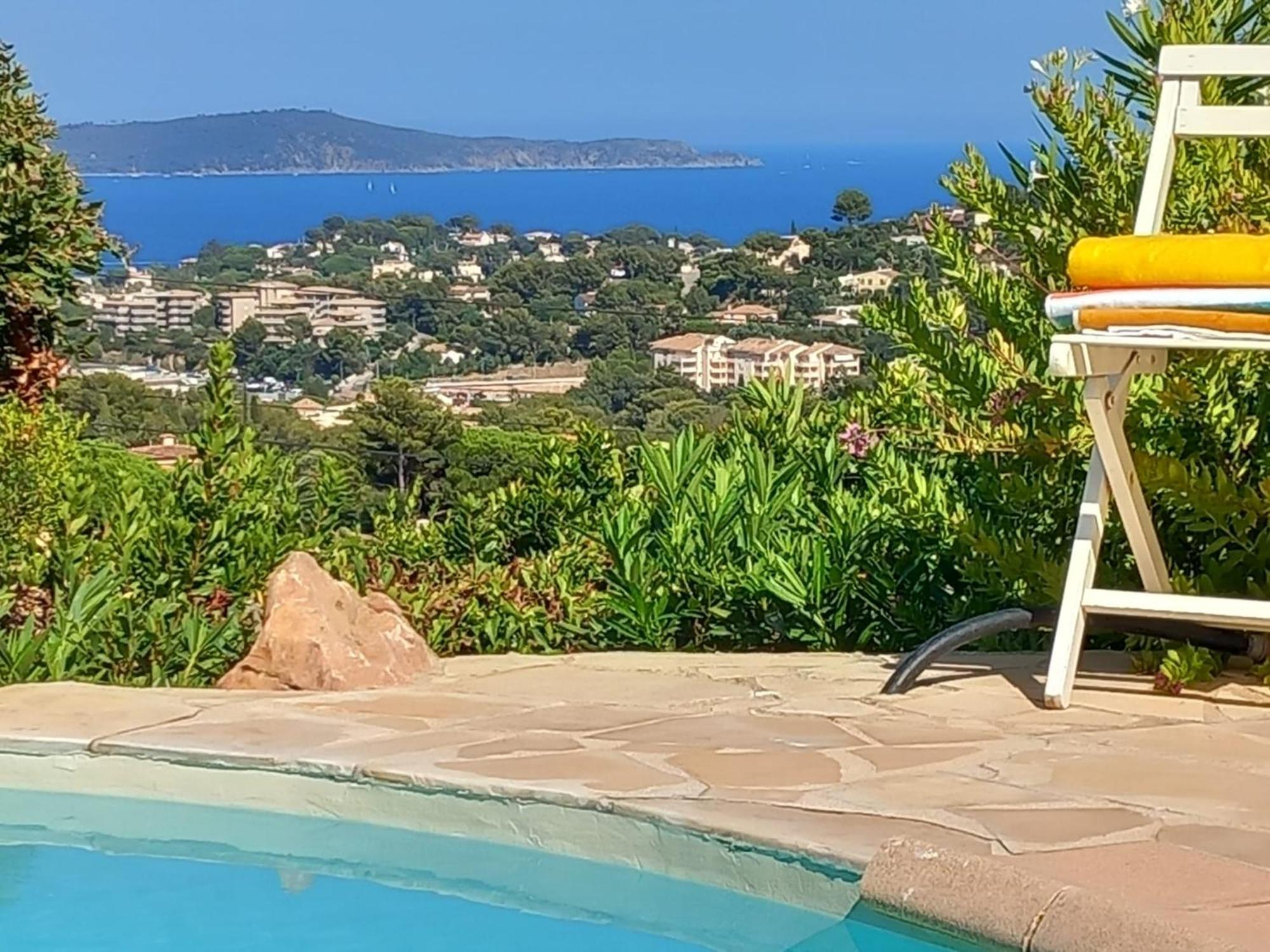 4-Star Private Villa With Heated Pool And Panoramic Sea View At Gulf De Saint Tropez Cavalaire-sur-Mer Exterior foto